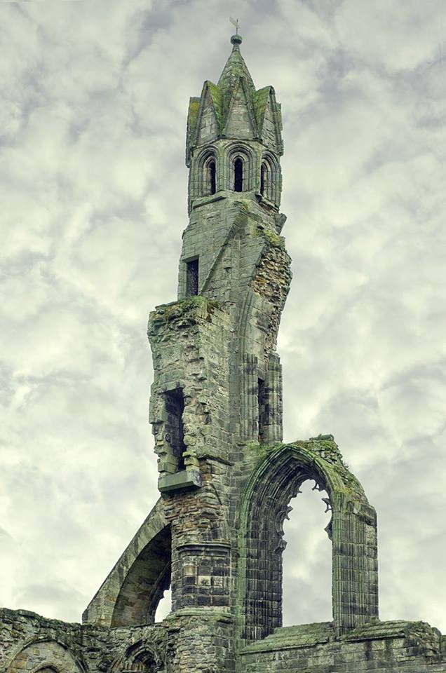 St Andrew_s Cathedral is a ruined Roman Catholic cathedral in St Andrews, Fife, Scotland. It was built in 1158